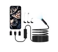 Caméra Endoscopique-VEVOR-avec Câble Semi-rigide 5 m-Endoscope HD 1920p pour Android et iOS-avec 8 Lumières LED Réglables