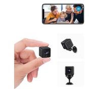 Camera Espion, WiFi 4K HD Mini Caméra de Surveillance Interieur/extérieur sans Fil avec Enregistrement Longue Batteries avec Mini Cachée Détection Mouvement Spy Cam Vision Nocturne (XS-2)