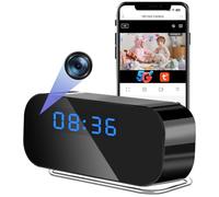 Caméra Espion WiFi 5G/2.4G, Mini Camera Espion Réveil sans Fil a Distance | Micro Caméra Cachée Discrete, Wi-Fi Bi-bande, 1080P HD 120° Grand Angle, Détection de Mouvement Vision Nocturne Tuya APP