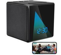 Caméra Espion WiFi 5G, Mini Caméra Cachée Réveil sans Fil Haut-Parleur | 5G/2,4G WiFi, 1080P HD, Micro Caméra à Distance Enceinte, Détection Mouvement, Enregistrement en Boucle Vision Nocturne