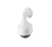 - Caméra factice extérieure dôme - Blanc - LED Bleue