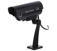 Caméra Factice Extérieure Haute Simulation, Support Réglable, Noir | LED Rouge Clignotante, Installation Facile, Usage Intérieur et Extérieur, Alimentation Solaire ou 2 Piles Aaa