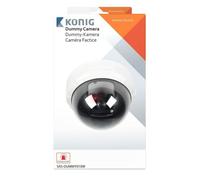 Caméra factice - KONIG - NE550650885 - IP44 - Blanc - LED clignotante
