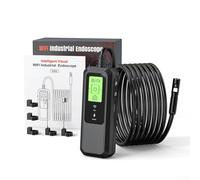 Caméra industrielle, 500 W, double objectif, endoscope 8 mm avec WiFi, câble semi-rigide de 1 m, étanche IP67, caméra d'inspection