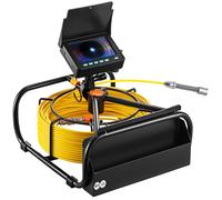 Caméra Inspection Canalisation 50 m Endoscope Drain-VEVOR-avec Lumière 6 LED Réglables Carte SD 16 Go Zoom 3X Vidéo