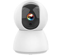 Caméra intérieure filaire – KYF – Rotative – Full HD – 4 MP – Mouvement panoramique motorisé (gauche/droite) – Sirène intégrée