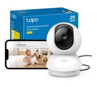 Caméra intérieure pour Tapo C210 TP-Link rotation complète 360°, détection bébé & personnes, microSD 512 Go+cloud,Google Assistant