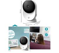 Caméra intérieure Wi-Fi Full HD 1296p 3MP support microSD - Vision nocturne