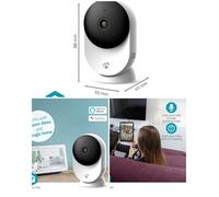 Caméra intérieure Wi-Fi - NEDIS - SmartLife - 3MP (1296p) - Vision nocturne 10 m - microSD 128 Go