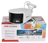 Caméra IP, double objectif, 8 Mpx ultra grand angle, 8 Mpx blanc