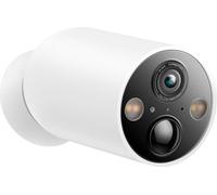 Caméra IP extérieure avec batterie TP-LINK, IP66, distance IR 15 m, type de lentille fixe 3,15 mm, résolution 2K 3 Mpx, sans fil, microphone, boîtier en plastique, nécessite un HUB, inclut 2 pièces