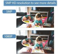 Caméra IP PoE à trou d'épingle avec capteur PIR de 5 MP – Objectif dissimulé de 37 mm – Vision nocturne infrarouge invisible par LED de 940 nm – P2P H.265 – Petite caméra de sécurité pour l'intérieur