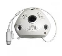 Caméra IP PoE intérieure IMX335 5 Mpx, grand angle, fisheye, détection de visage, vision nocturne infrarouge, VR Cam, vidéosurveillance