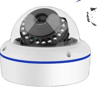 Caméra IP, résolution 4MP/5MP, dôme anti-vandalisme, vision nocturne jusqu'à 20m, prise en charge POE, microphone intégré