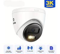 Caméra IP - Surveillance vidéo - Caméra de sécurité - Sécurité extérieure - Caméra dôme - Résolution 5MP 3K