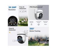 TP-Link Caméra IP extérieure Tapo C530WS – Pan/Tilt motorisé – Vision nocturne couleur 30 m