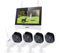 Caméra NVR sans fil, résolution 3MP, entrée vidéo à quatre canaux