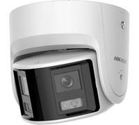 Hikvision 6MP 180° Panoramique ColorVu WDR Turret caméra reseau avec Objectif Fixe. Lumiere Visible. IP67.
