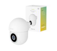 Caméra panoramique et inclinable extérieure intelligente QHD Wi-Fi 2,4 GHz IP65 Blanc