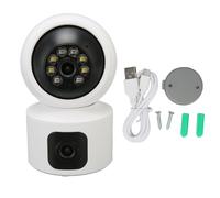 Caméra panoramique et inclinable pour la sécurité de votre domicile, résolution 2K, intégration Wi-Fi, vision nocturne améliorée, gestion à
