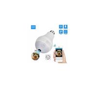 Caméra panoramique fisheye ip wifi hd 1080p, 360 ° vr, ampoule lumineuse pour sécurité à domicile