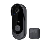 Caméra pour sonnette : vidéo sans fil, moniteur de détection de mouvement, conversation bidirectionnelle, stockage dans le cloud, alertes à distance | Interphone vocal bidirectionnel | Sécurité Domest