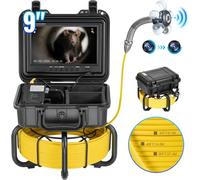 Caméra pour tuyaux 50m - Caméra d'inspection de canalisations avec écran 9 pouces - zoom 36x - inspection professionnelle pour tuyaux et canalisations