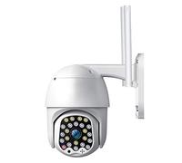 Caméra PTZ IP Surveillance Exterieure 1080P WiFi IP Caméra de Sécurité Extérieure sans Fil Caméra IP PoE Extérieur Auto Tracking 1080P Alarme Détection Mouvemen,Vision Nocturne, Audio Bidirectionnel