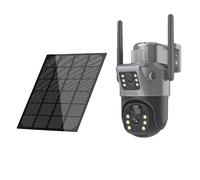 caméra PTZ solaire 8MP, vision nocturne jusqu'à 30m, 365 jours d'autonomie, comme indiqué