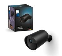 Philips Caméra sans fil Secure 1080p Intérieur/Extérieur, Vision nocturne, Détection IA – Noir