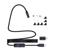Caméra Serpent d ' Inspection pour Smartphones, Hardwired 2 Meters | Avec crochet aimant accessoires de lentille latérale pour les réparations et les espaces restreints, ensemble