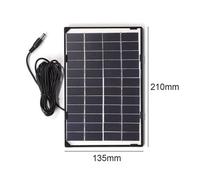 Caméra solaire 6W 12V DC5521, panneau de Surveillance extérieur, maison, chargeur d'éclairage, lampe Portable, accessoire d'alimentation