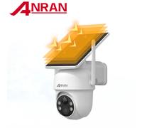 Caméra solaire ANRAN 3/5MP 2.4G, caméra WiFi extérieure, caméras à batterie, sans frais mensuels, détection PIR, audio bidirectionnel, vision nocturne couleur 2K 5MP ANRAN APP