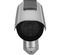 Caméra solaire factice - LINK2HOME - Flash rouge, piles rechargeables, ABS durable