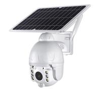 Caméra solaire Full HD, 2 MP, 1080p, PTZ rotatif, Wi-Fi, sans fil, panneau solaire mobile