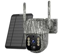 Caméra Surveillance 4G Solaire Extérieure avec Carte SIM, 355°/90° | Caméra de chasse 4G 2,5K avec audio bidirectionnel, PIR 0,1 s, vision nocturne, panneau solaire 3 W et IP66