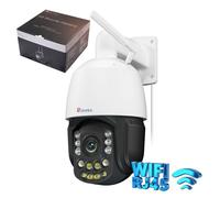 Caméra surveillance Ctronics 4K, zoom 30X 3D, vision IR 180m/80m, suivi auto/patrouille, WiFi 5GHz, TF256Go/Cloud/FTP, métal