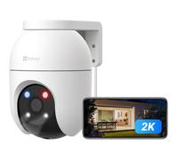 Caméra Surveillance Extérieure Wi-Fi 3MP 2K 360° Détection Humain/Véhicule Suivi Auto-Zoom Vision Nocturne Couleur Wi-Fi 2 4/5GHz