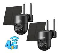 Caméra Surveillance Solaire Xega2 4G LTE 2K HD Inclinable 355° Vision Nocturne