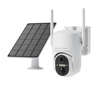Camera Surveillance WIFI exterieure Sans fil, Camera Exterieur Sans fil, Camera de Surveillance Sans Internet, Audio 2 Voies, Alarme de Détection de Mouvement, Vision Nocturne en Couleur, étanche
