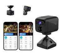 Camera Surveillance WiFi Exterieure sans Fil Mode AP Hotspot et WiFi 4K Mini Camera sans WiFi 160 Jours Autonomie Vision