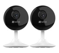Caméra surveillance WiFi intérieur - EZVIZ - C1C - Pack 2 - 1080p Full HD - Vision nocturne 12 m - Angle 130°