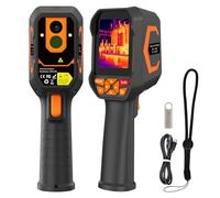 Caméra Thermique Portable, Résolution IR 256 x 192, Super Résolution 512 x 384, Thermomètre Laser -20 °C à 550 °C, Caméra Infrarouge 25 Hz, Caméra Vidéo 1080P pour électriques Industrielles