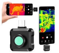 Caméra thermique pour Android, super-résolution TISR 512 x 384, fréquence de rafraîchissement de 25 Hz ; caméra thermique infrarouge pour smartphone et tablette, résolution IR 256 x 192, plage de temp