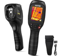 Caméra thermique, résolution supérieure de 320 x 240 pixels avec caméra visuelle 2 MP, caméra infrarouge avec taux de rafraîchissement de 25 Hz et plage de température de -4 °F à 1022 °F, carte SD 64