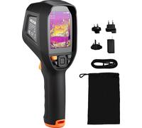 Caméra thermique VEVOR, super résolution TISR 512 x 384, caméra thermique avec caméra visuelle 2 MP, résolution IR 256 x 192, fréquence de rafraîchissement 25 Hz, -20 °C à 550 °C, 4 modes d'image et 7