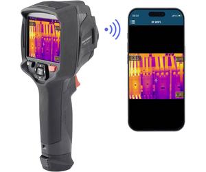Caméra thermique VOLTCRAFT WB-420 -20 à 550 °C 256 x 192 Pixel 25 Hz appareil photo numérique intégré, Écran tactile, WiFi, Résiste à une chute de 2 m