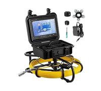Caméra vidéo d'inspection de tuyau moniteur 9 pouces 100-300FT 8GB carte SD 23mm étanche IP68 conduit d'égout Endoscope industriel Assurer la Stabilité(150FT 45.6M)