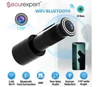Caméra WiFi HD 3MP avec judas grand angle 170° et détection de mouvement pour la sécurité domestique intelligente