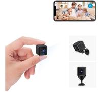 Camera WiFi HD Mini Caméra de Surveillance Interieur/extérieur sans Fil Mini Cachée Détection Mouvement Spy Cam (Small) YYV